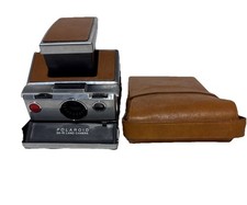 Vintage Polaroid SX-70 Land Camera Folding W/ Case Brown Untested