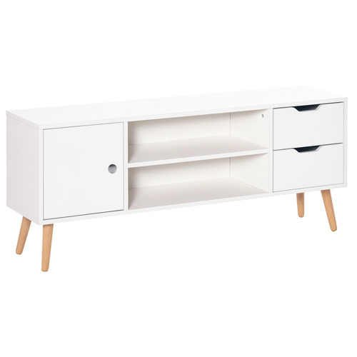 Homcom meuble 120x28x44cm - meuble, tv