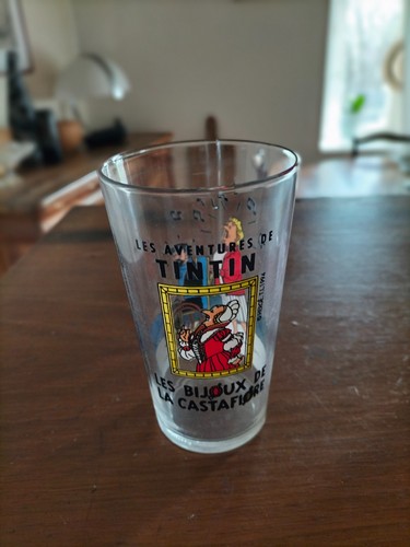 Grand verre tintin les - 11,5, cm