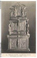 AWPP7-0513-MUSEE - Musée de cluny - Armoire avec dressoir - Art francais XVIe