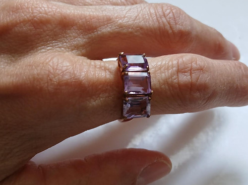 Bague argent plaqué - argent, or