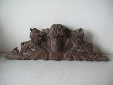 Ancien fronton armoire miroir