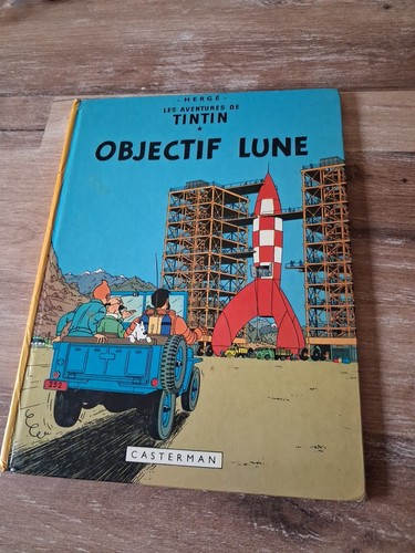 Livre tintin objectif - bd, lune