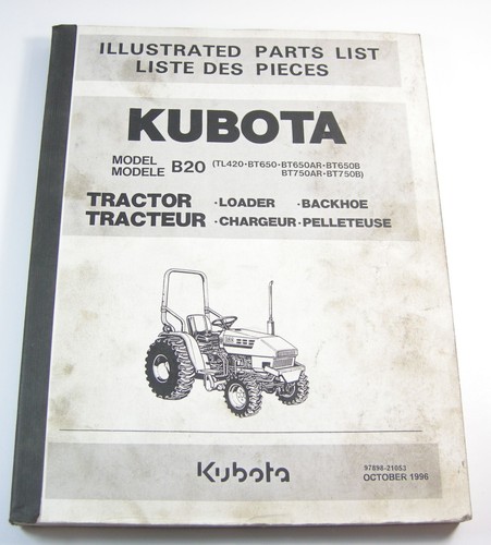 Kubota b20 tractor tl420 bt650 - kubota,