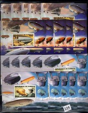 NR 5X DJIBOUTI 1980 - MNH - ZEPPELIN - PERF+IMPERF - 20 S/S