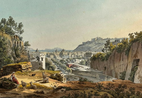 Napoli gravure achille - gravure,