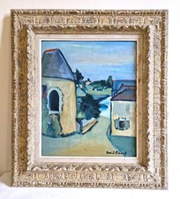 Painting "Landscape" signed Daniel PIPARD (1914 - 1978) listed artist. Stunning frame.