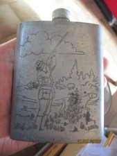 Ancienne petite Fiole en Etain