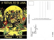 CARTE POSTALE LUCIEN A LAVAL SIGNE PAR FRANK MARGERIN NEUF