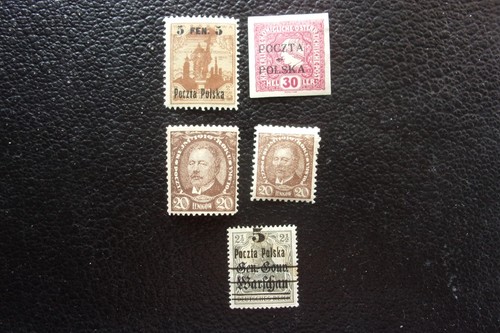 Pologne timbres mh 1 - 4,
