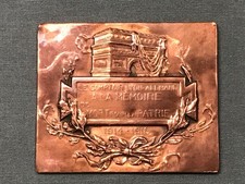 Plaque "Mort pour la Patrie"