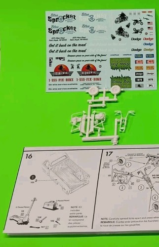 Rupp mini bike - decal, sheet