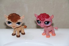 2 figurines PetShop LPS dromadaire chameau 11541