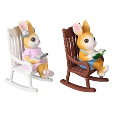 Statue de lapin en résine