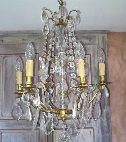 Lustre cage debut xxème - lustre,