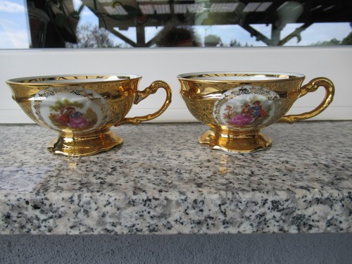 Tasses doré couple - doré,