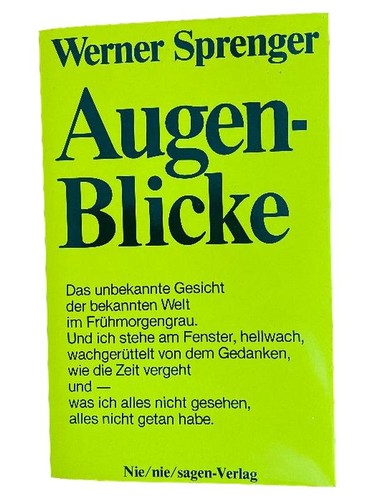 Werner sprenger regards - -,