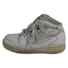 Auth NIKE Air Force 1 Mid 315123-111 White Synthetic Leather - Men's Sneakers