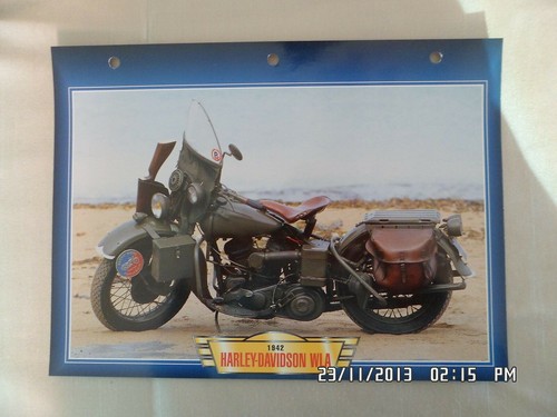 Carte fiche moto harley - carte,