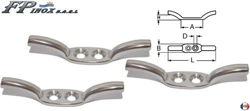 Taquet fanion inox longueur - a2,
