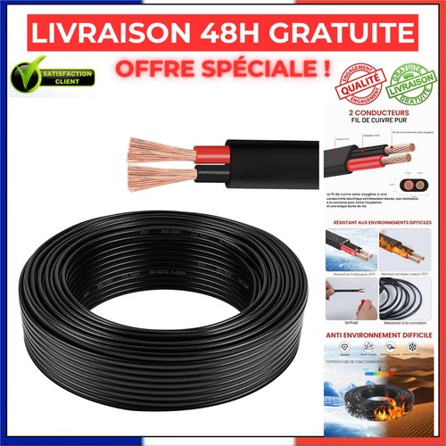 Aohewei câble plat 2x0 - aohewei, 2x0,75