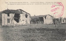 CP GUERRE 1914 VASSINCOURT PASSAGES SHELL HOUSES - 80221