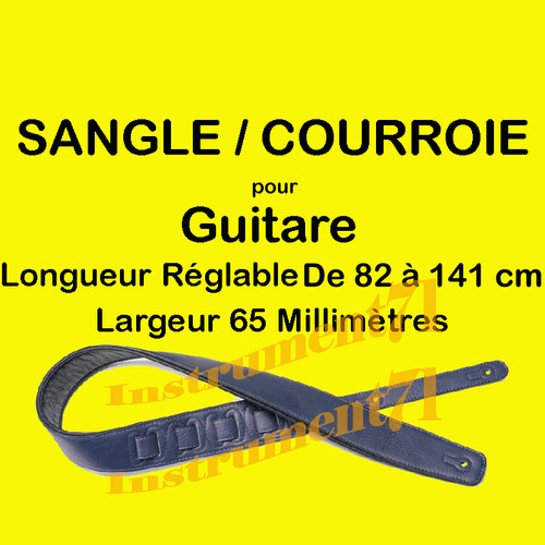 Sangle guitare similicuir - sangle,