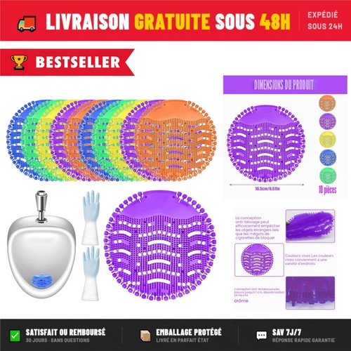 Tamis urinoir parfumé - d'urinoir, lot