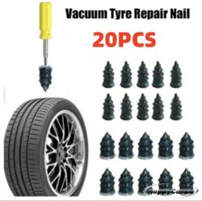 20xCar Tubeless Vacuum Tyre Puncture Repair Kit Screw Nails Tire Patch Plug Fix