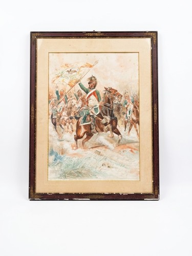 Tableau militaire ancien - tableau,