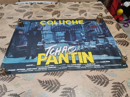 Affiche cinéma coluche - affiche,