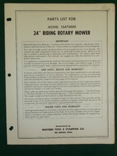 WESTERN TOOL 24" RIDING ROTARY