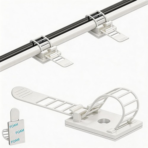 Attache cable adhesif - attache,