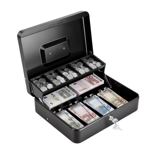 Caisse monnaie métal - à,