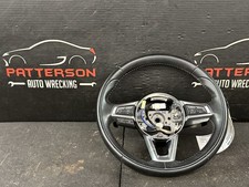 17-20 FIAT 124 SPIDER ABARTH BLACK LEATHER WRAPPED STEERING WHEEL