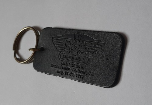 Porte clé cuir harley - porte,