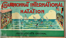 International Swimming Championship - Original Board Game Saussine Planche