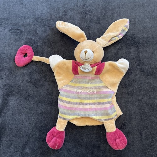 Doudou marionnette mme lapin - doudou,