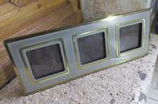 NOEL BC ANCIEN VINTAGE CADRE PHOTO 1970’s LAITON ET CHROME ITALIEN FRAME rizzo