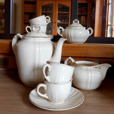 Service à café ancien VILLEROY et BOCH (Mettlach) 1945-50 - MODELE TRES RARE