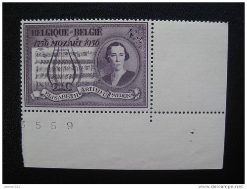 Timbres belges mozart 1956 - belges,