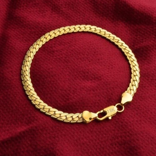 Bracelet plaqué 18k maille - bracelet,