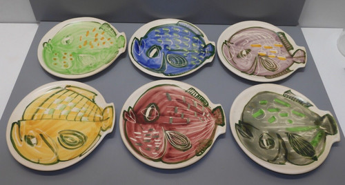 Assiettes à poisson - assiettes,