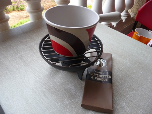Service fondue creuset - fondue, le