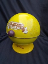 Beghin Say Le Blonvilliers Yellow Sheet Metal Ball Sugar Box