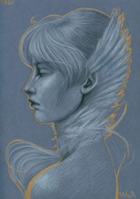 joli portrait femme ange 