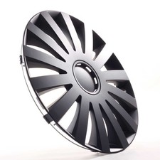 4x Enjoliveurs de jante 16 pouces Couvre-roues "Wind Black" schwarz pour BMW Dai