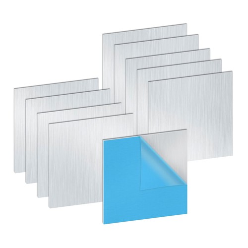 Plaque aluminium pièces - aluminium:, 10