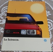 Catalogue publicitaire Volkswagen Scirocco GTX 16V 1989 brochure prospectus VW