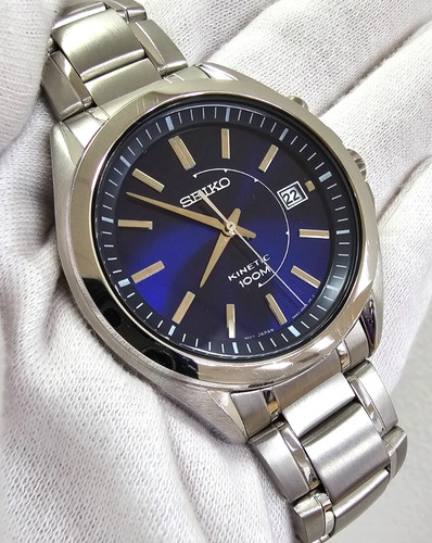 Seiko kinetic 41mm blue - kinetic, dial